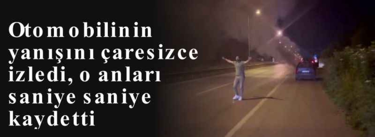 Otomobilinin yanışını çaresizce izledi, o anları saniye saniye kaydetti 7