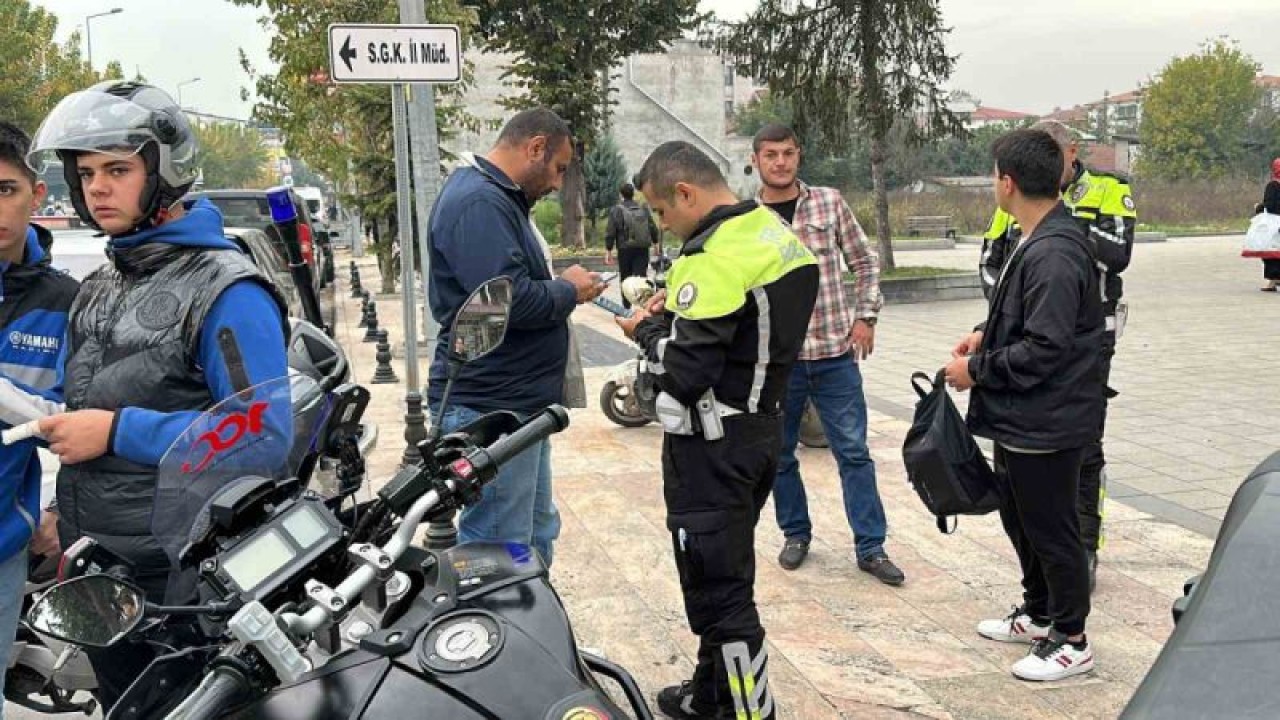Motosiklet denetiminde ceza yağdı 8