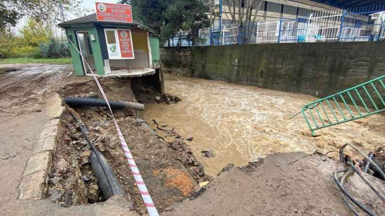 Kocaeli'de Dere Yatağı Çöktü 5
