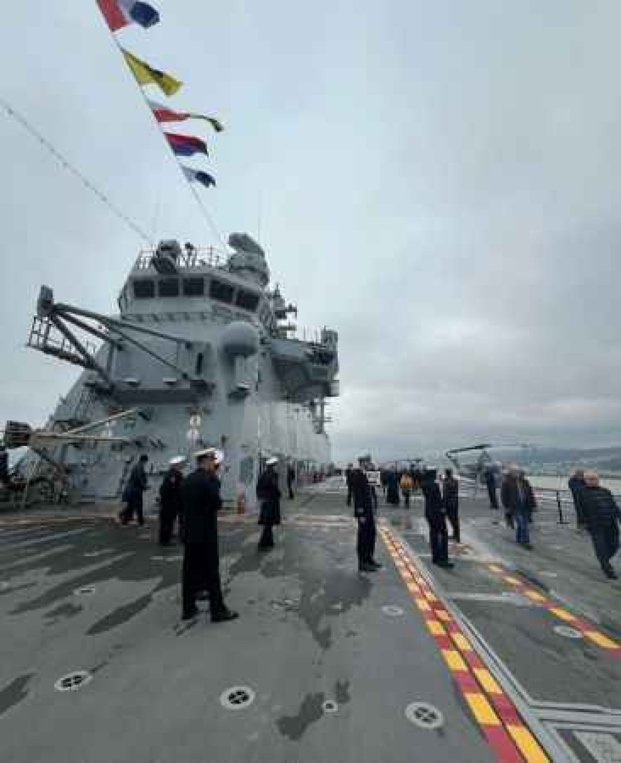 TCG Anadolu tüm heybetiyle havadan görüntülendi 6