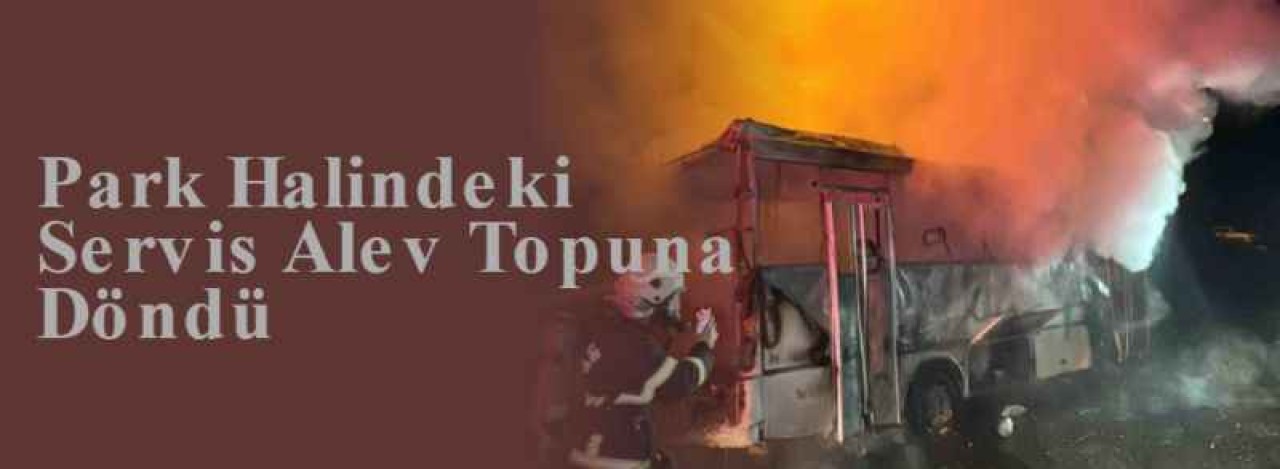 Park Halindeki Servis Alev Topuna Döndü 15