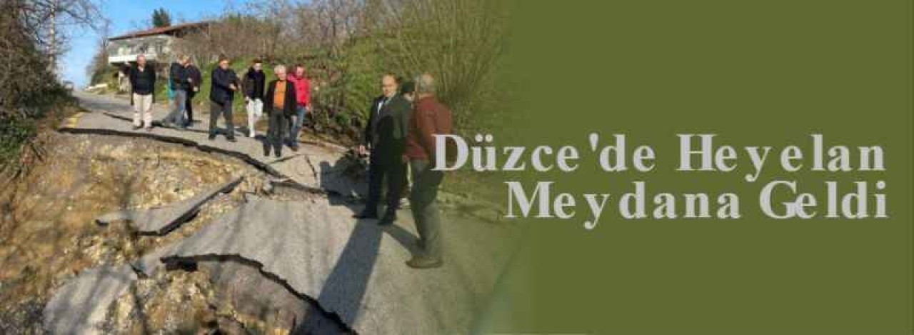 Düzce'de Heyelan Meydana Geldi 4