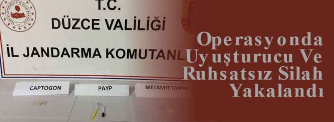 Operasyonda Uyuşturucu Ve Ruhsatsız Silah Yakalandı 4
