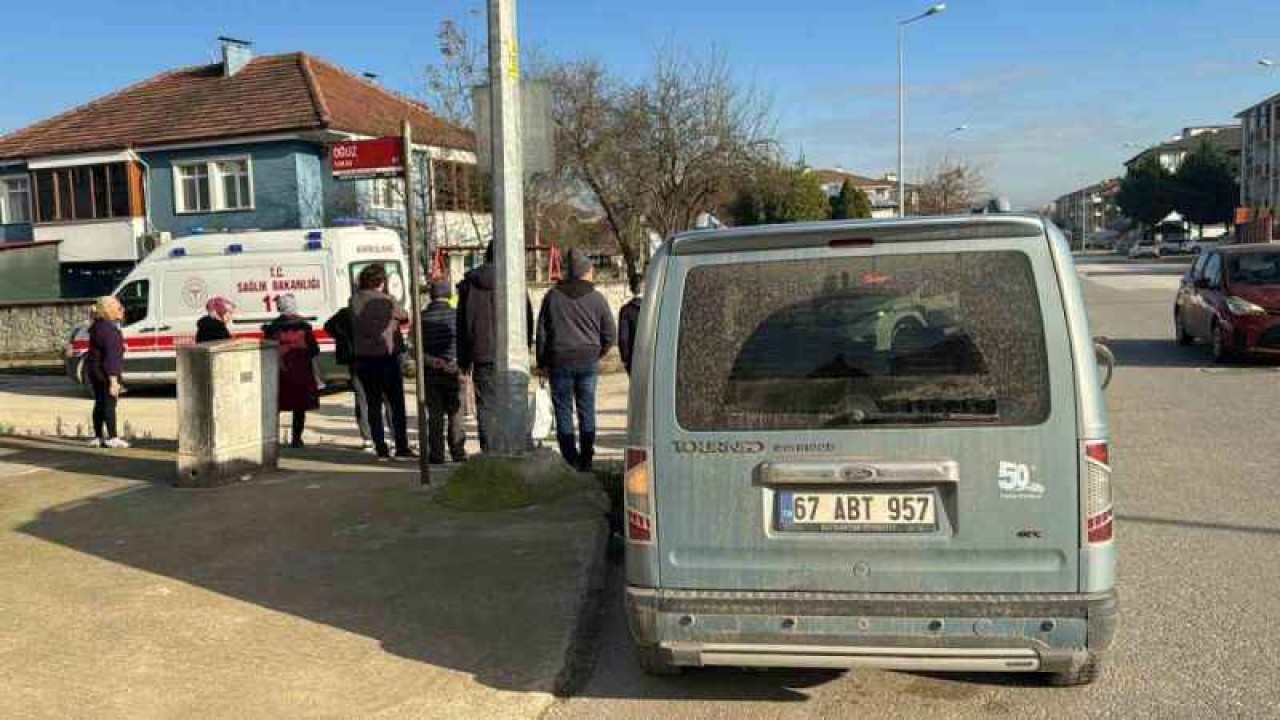 Hafif ticari araç ile çarpışan bisikletli yaralandı 2
