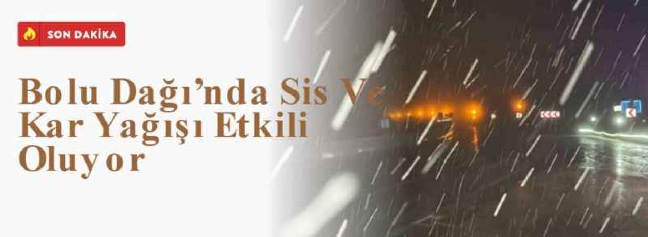 Bolu Dağı’nda Sis Ve Kar Yağışı Etkili Oluyor 7