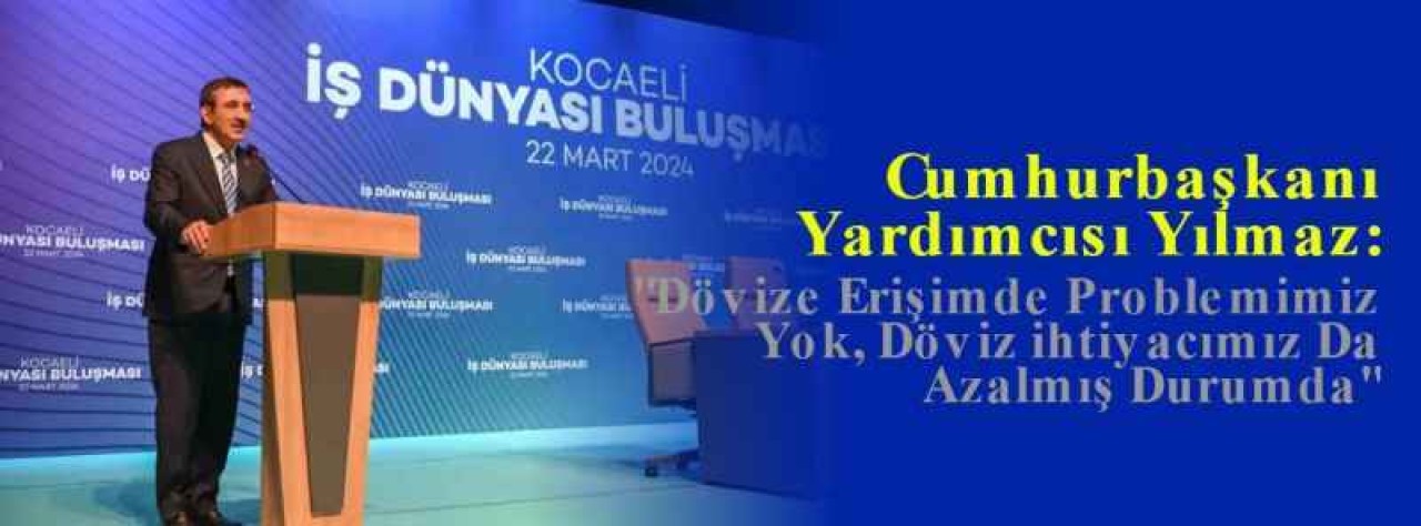 Cumhurbaşkanı Yardımcısı Yılmaz: "Dövize Erişimde Problemimiz Yok, Döviz ihtiyacımız Da Azalmış Durumda" 6