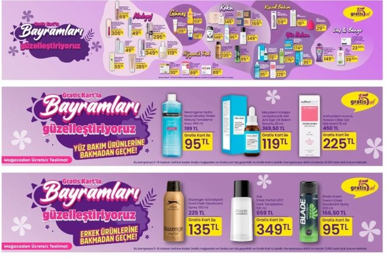 Gratis İndirimli Ürünler Devam Ediyor...