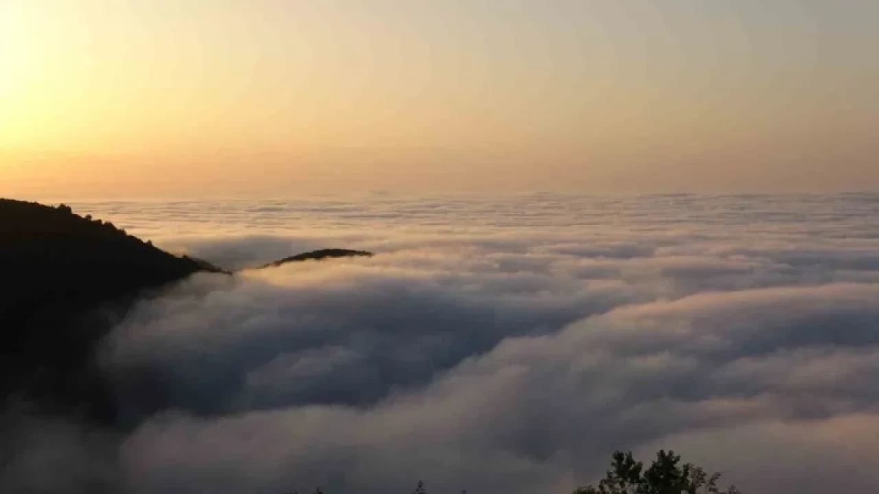 Kocaeli Kartepe'de Sis Denizi Manzaraları Büyülüyor 2