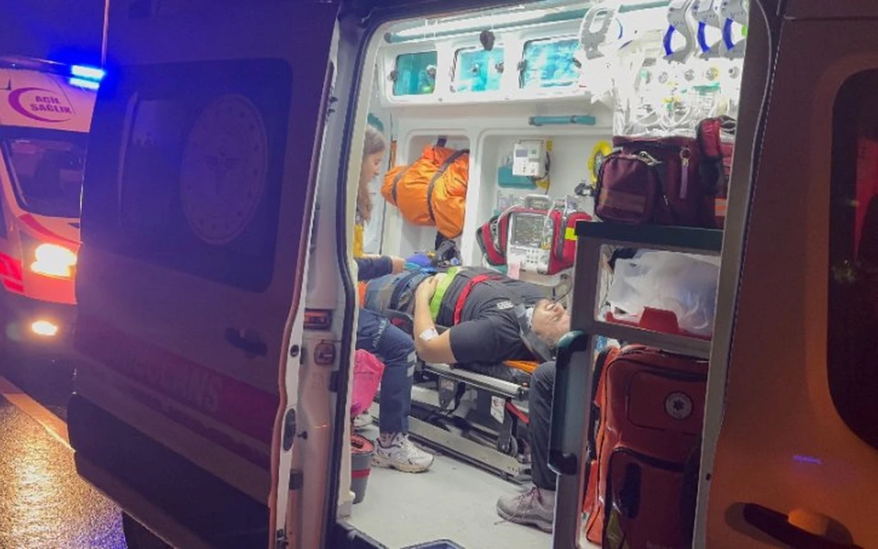 Kocaeli’de trafik kazası sürücü fırladı