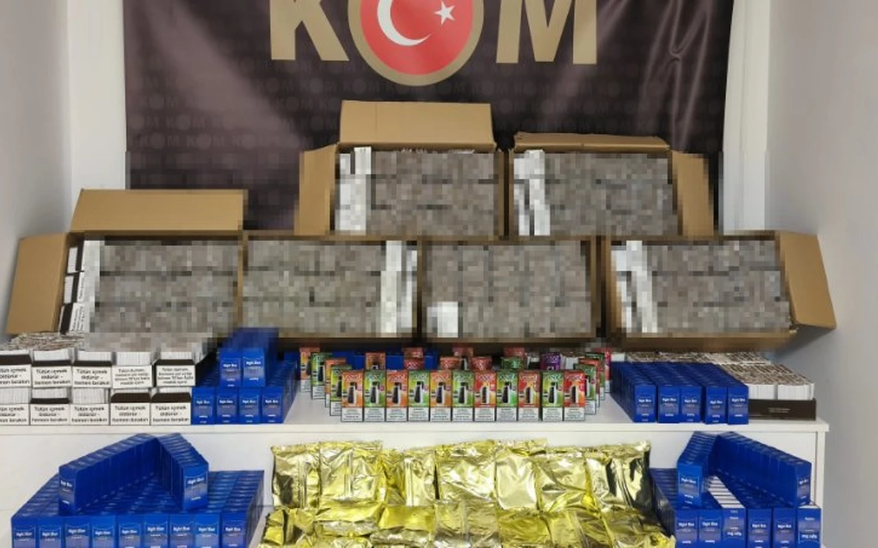 Kocaeli'de 68 bin doldurulmuş makaron ele geçirildi