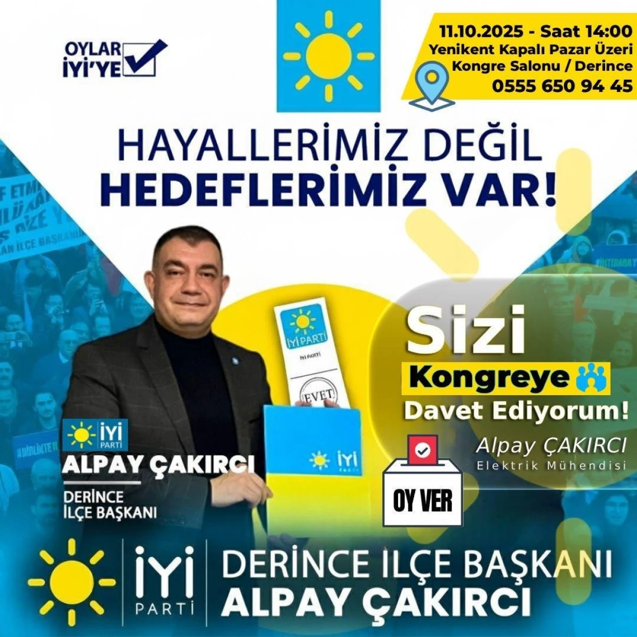 İYİ Parti Derince Kongreye Gidiyor: Tarih ve Yer Belli Oldu