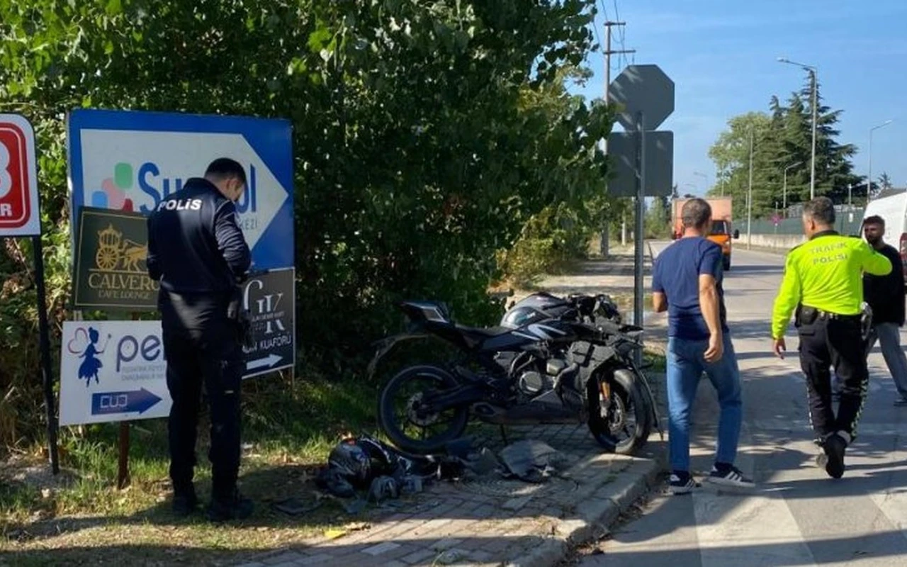Kocaeli’de motosiklet sürücüsü ağır yaralandı