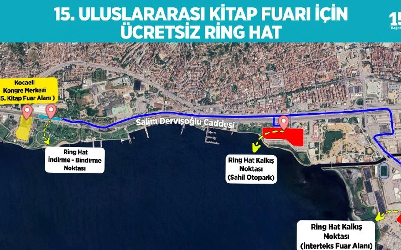 Kocaeli kitap fuarına ücretsiz ulaşım sağlanacak
