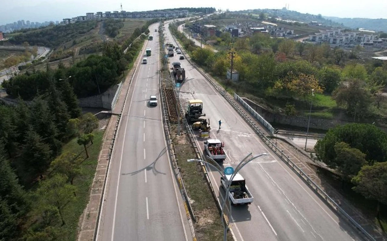 Kocaeli yollarında asfalt çalışması başladı