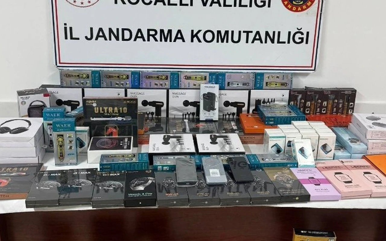 Kocaeli’de kaçak malzemeler ele geçirildi