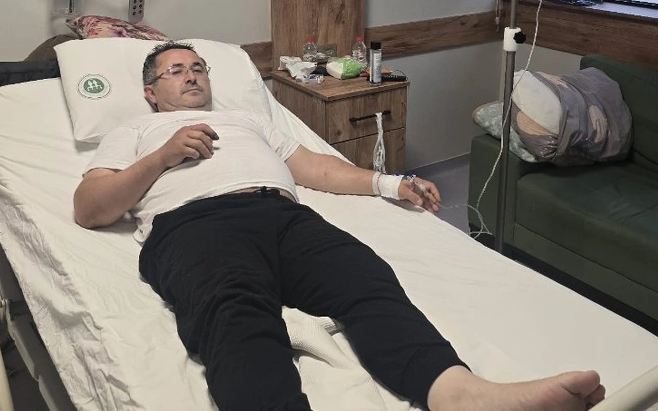 Muhtarın işaret parmağı kaza sonucu kesildi