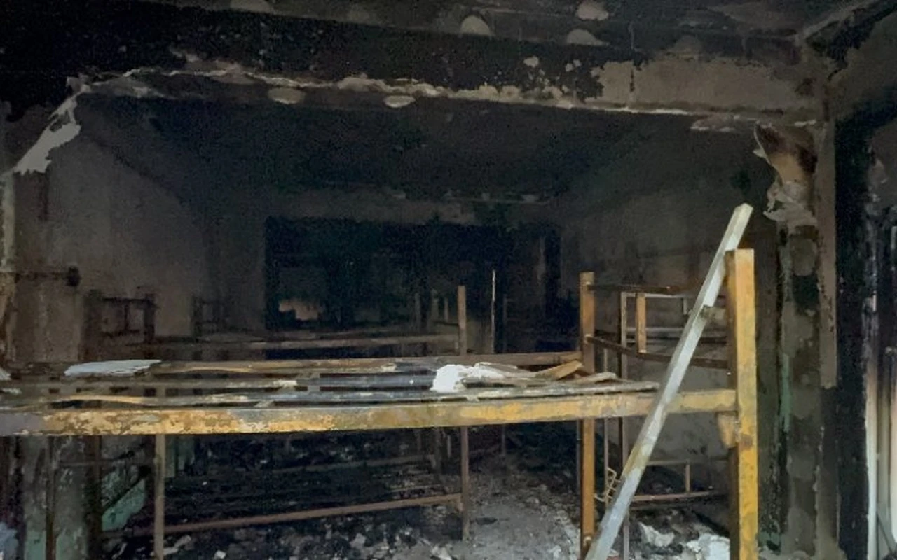 Darıca'da bıçaklı saldırı sonrası yangın çıktı