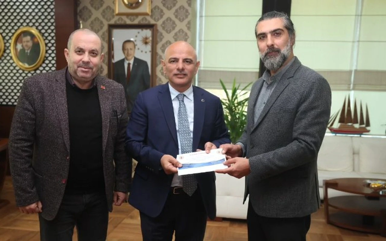 Körfez belediye başkanı ziyaretçi kabul etti