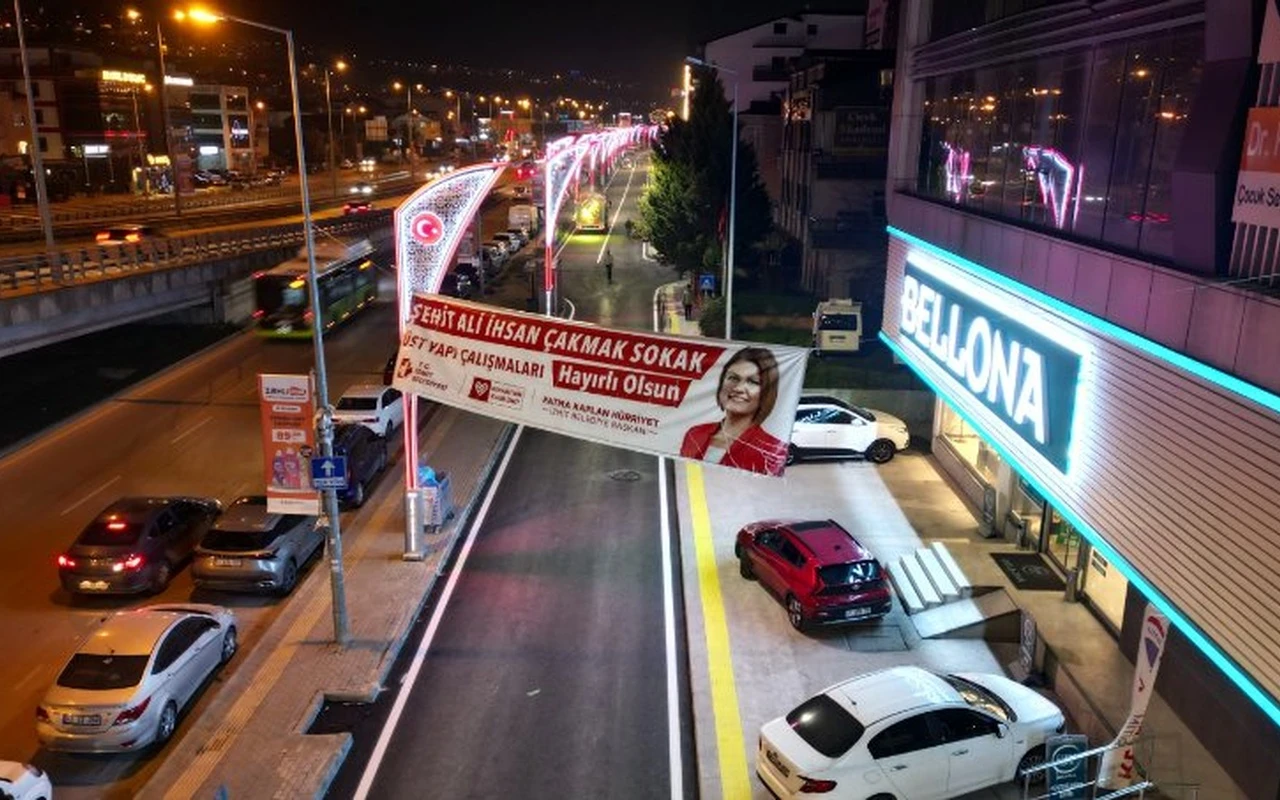 İzmit belediyesi sokak düzenlemesini tamamladı