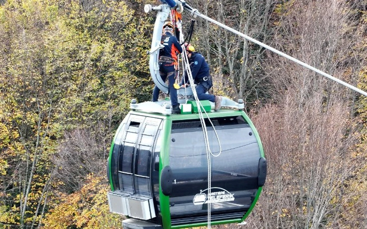 Kartepe Teleferik’te kurtarma tatbikatı yapıldı