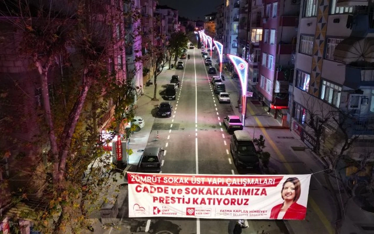 İzmit belediyesi yolları yeniledi