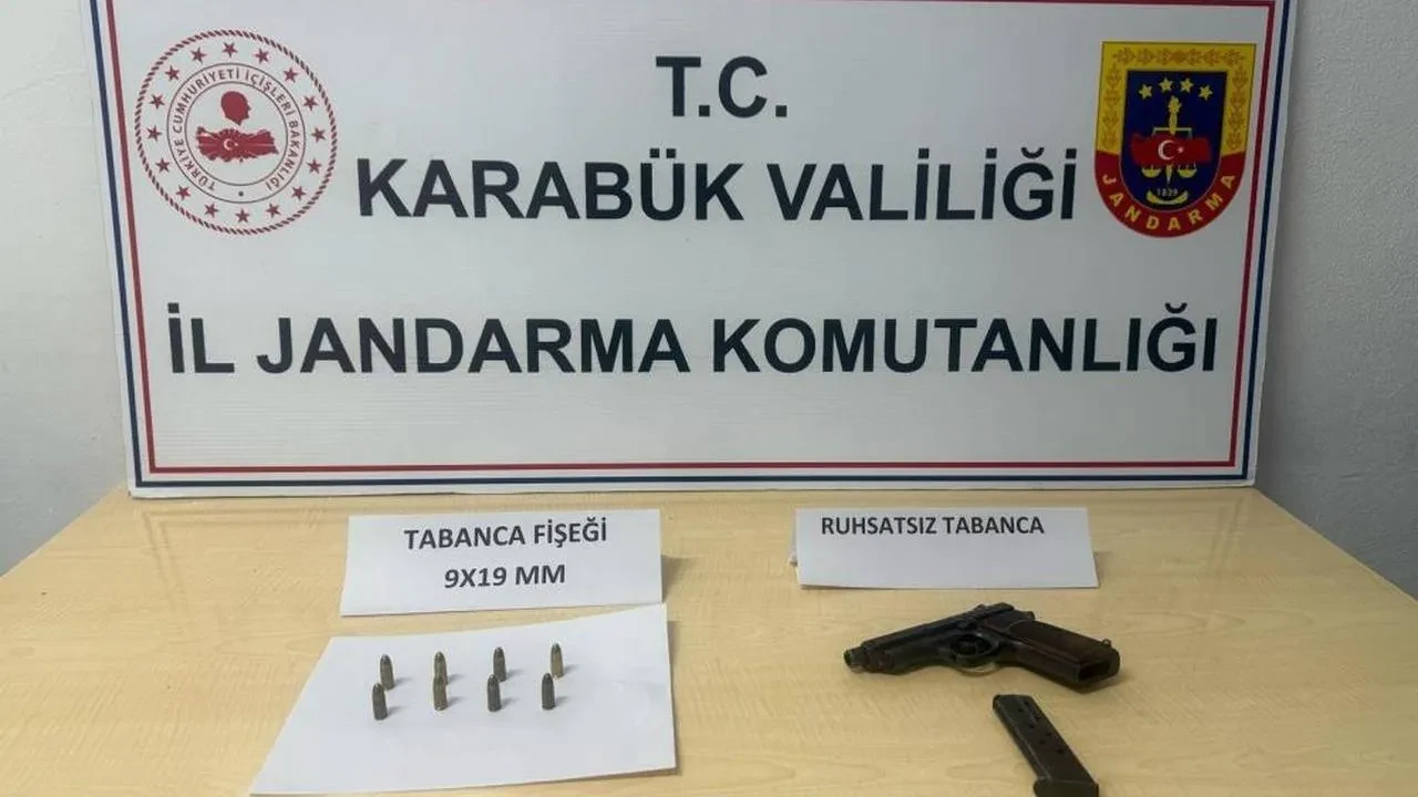 Karabük'te ruhsatsız silah taşıyan şahsa 40 bin TL ceza