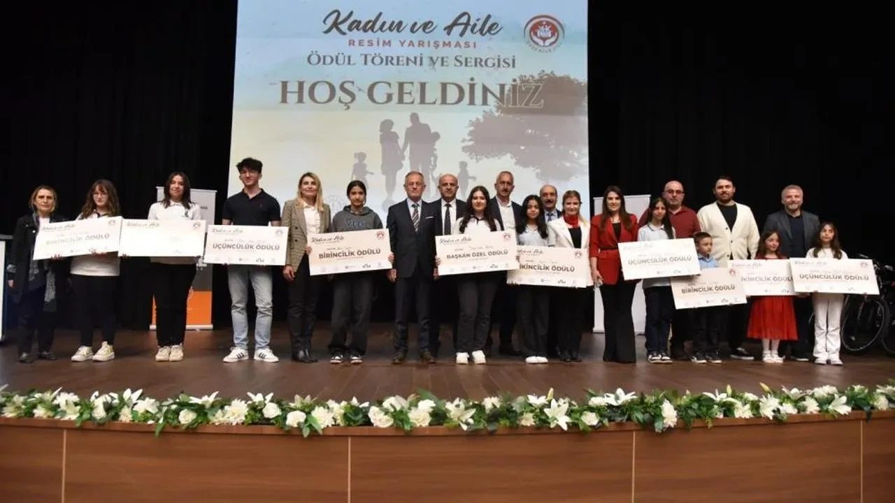Başiskele'de "Kadın ve Aile" temalı resim yarışması coşkuyla sonuçlandı: Ödüller sahiplerini buldu