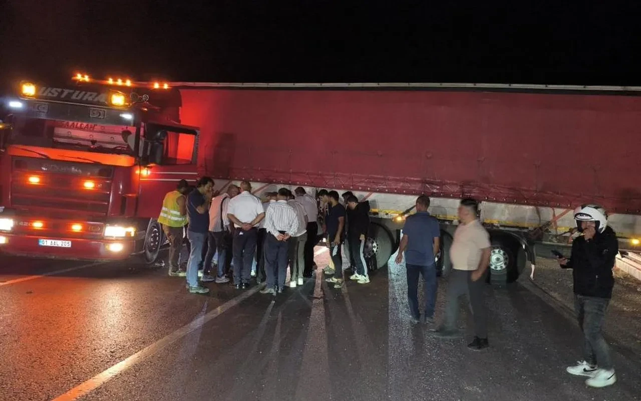 AlanyaGazipaşa yolunda tır şoförü kalp krizi geçirdi