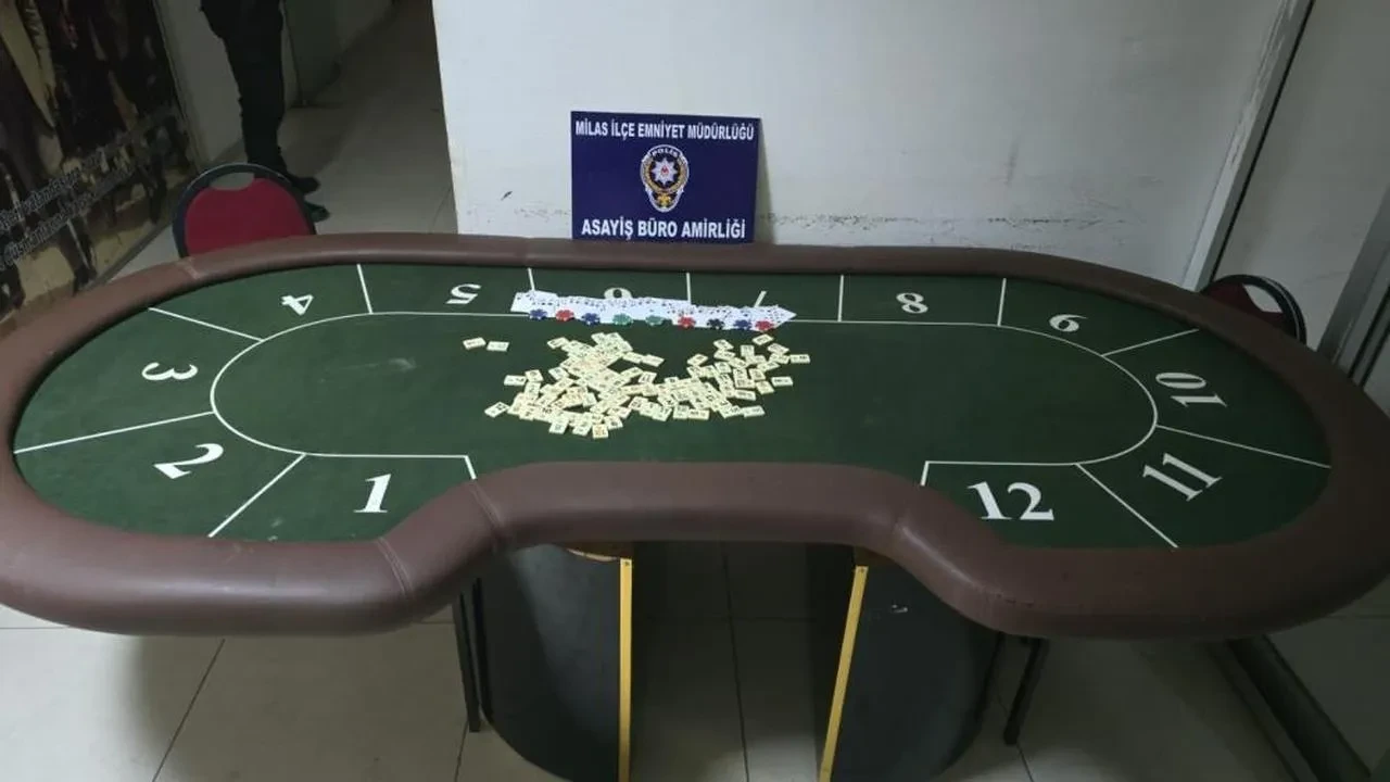 Milas'ta kumar baskını: 6 kişiye 55 bin TL ceza