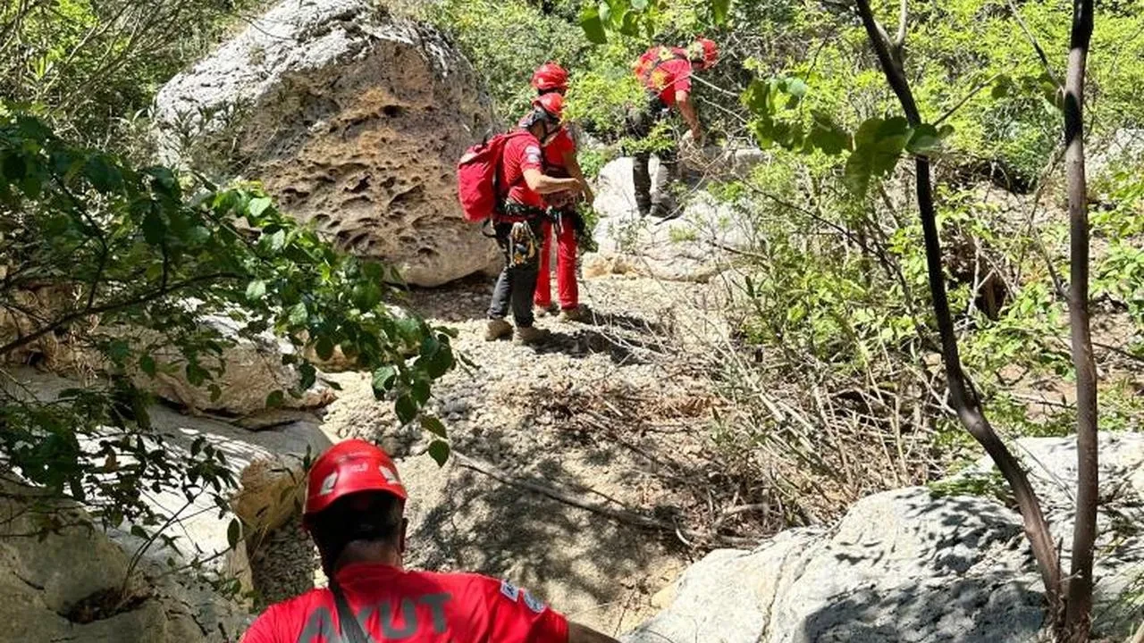 Fethiye'de kaybolan Ateş, zorlu operasyonla kurtarıldı