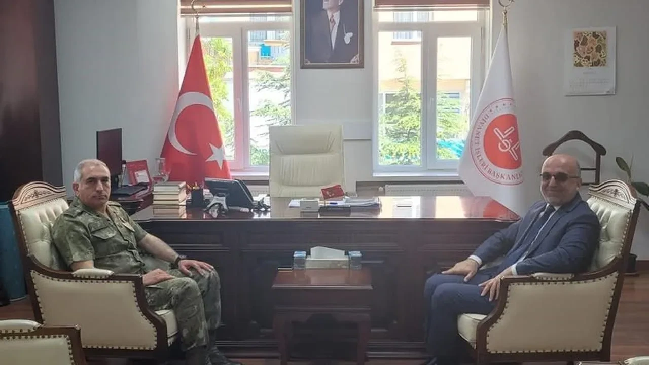 Tuğgeneral Fatih Dağlı'dan İl Müftüsü Lütfü İmamoğlu'na ziyaret: Kurumlar arası iş birliği masaya yatırıldı