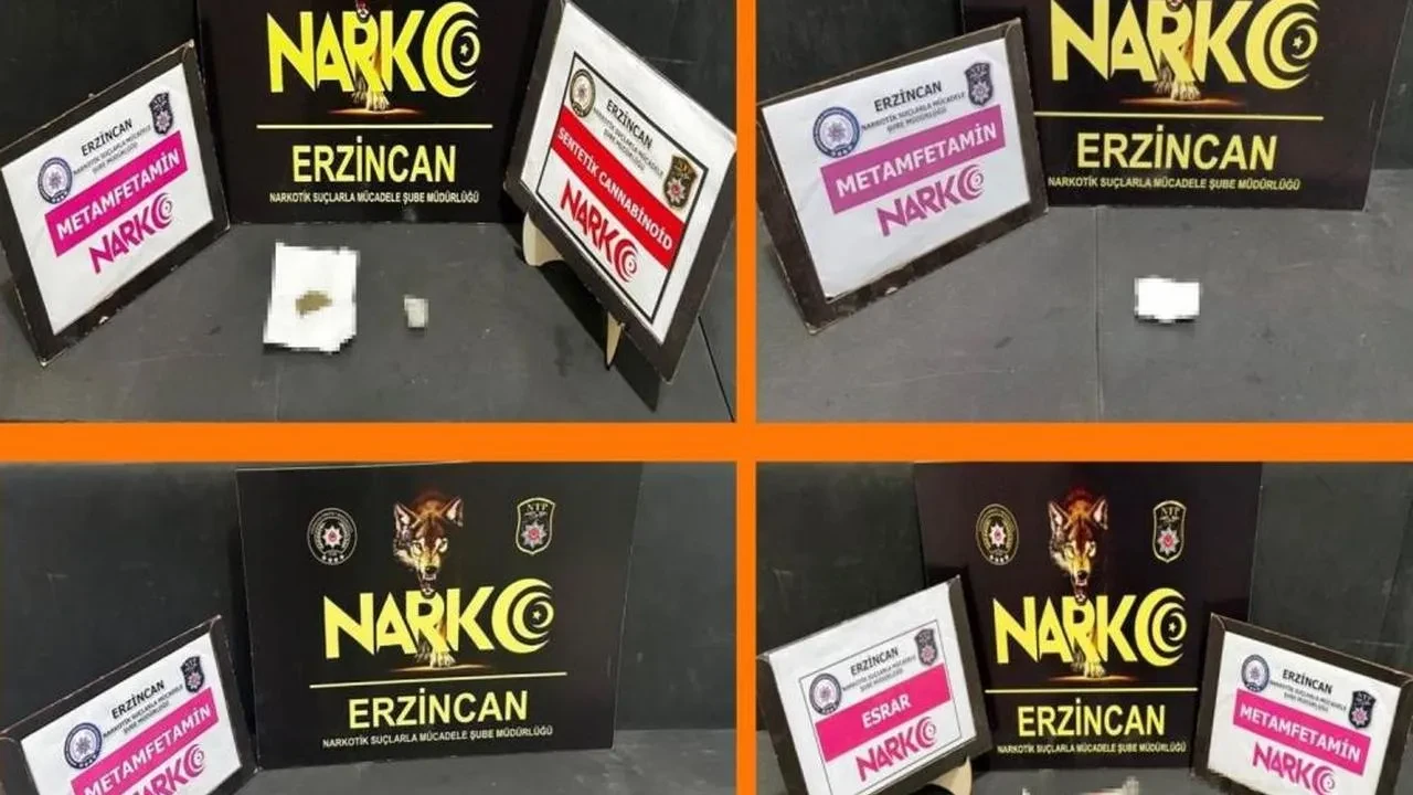 Erzincan'da uyuşturucu operasyonu: 5 şüpheli yakalandı, ele geçirilen maddeler şaşırtıyor