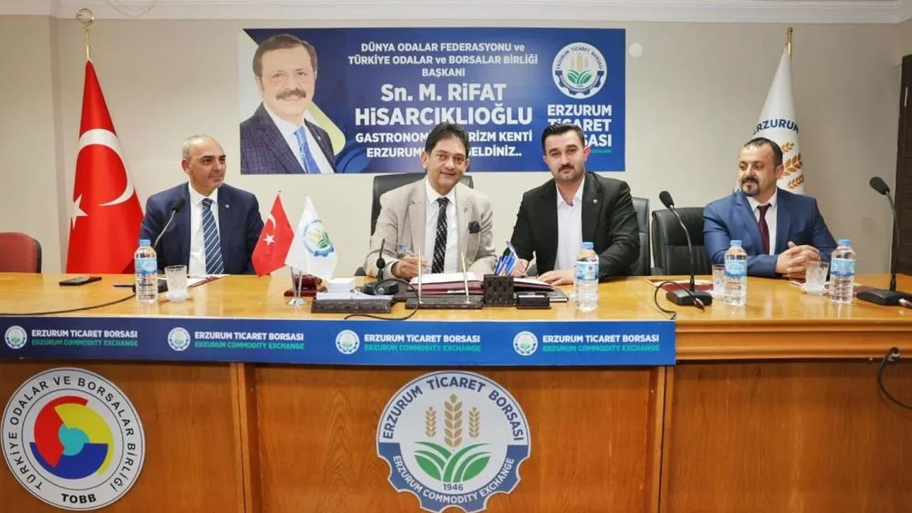 Erzurum ve ağrı ticaret borsaları arasında kardeş borsa protokolü imzalandı