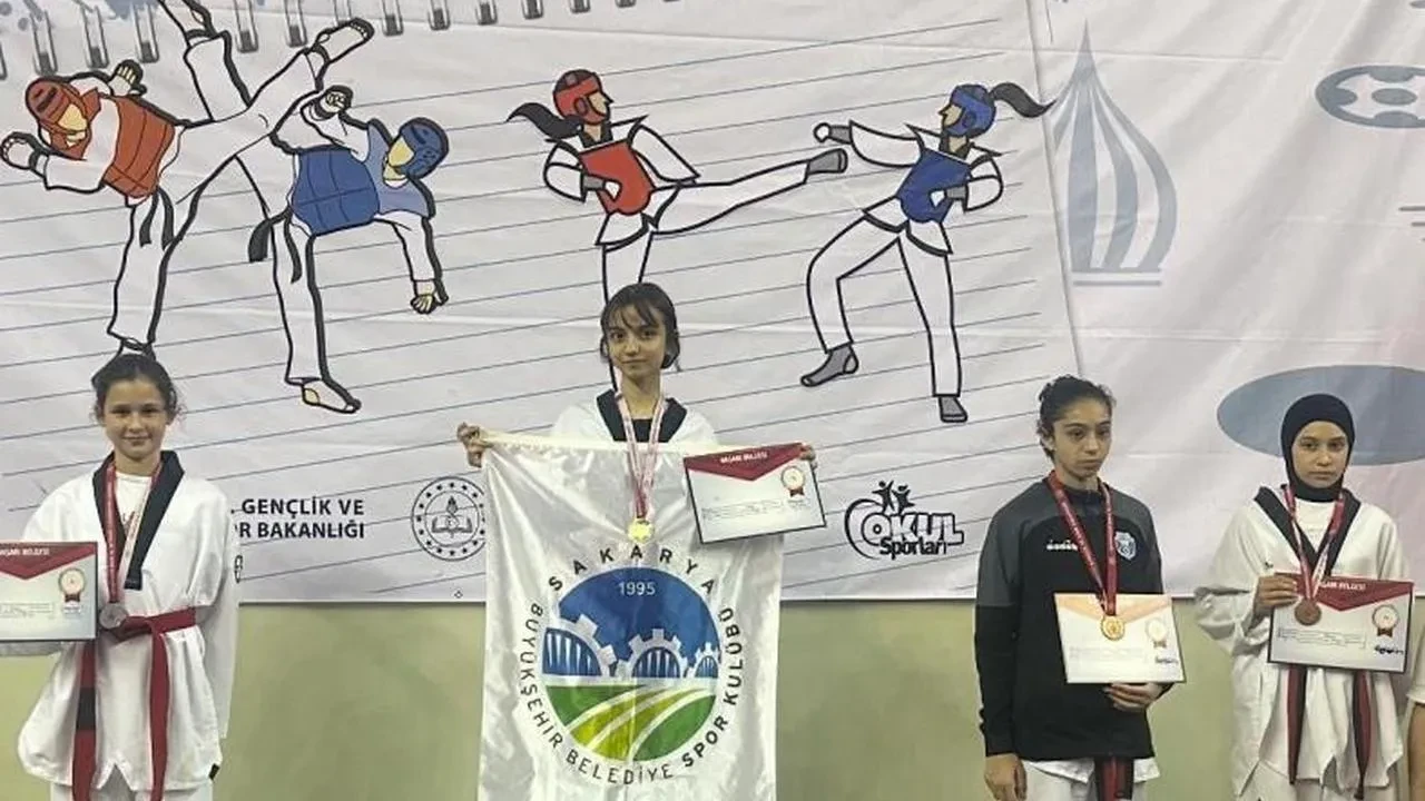 Sakarya'nın gururu Ecrin Yılmaz, Türkiye şampiyonu oldu
