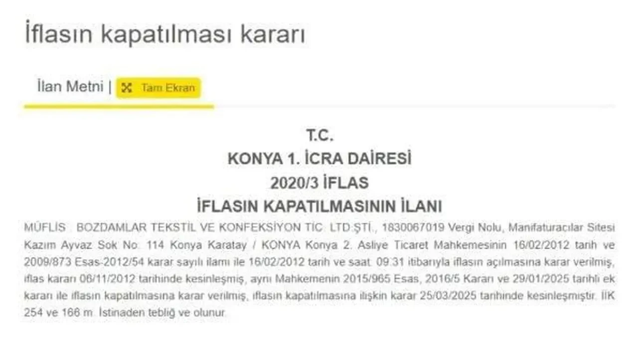 Bozdamlar Tekstil iflas etti! Sektördeki büyük kriz neyi tetikleyecek?