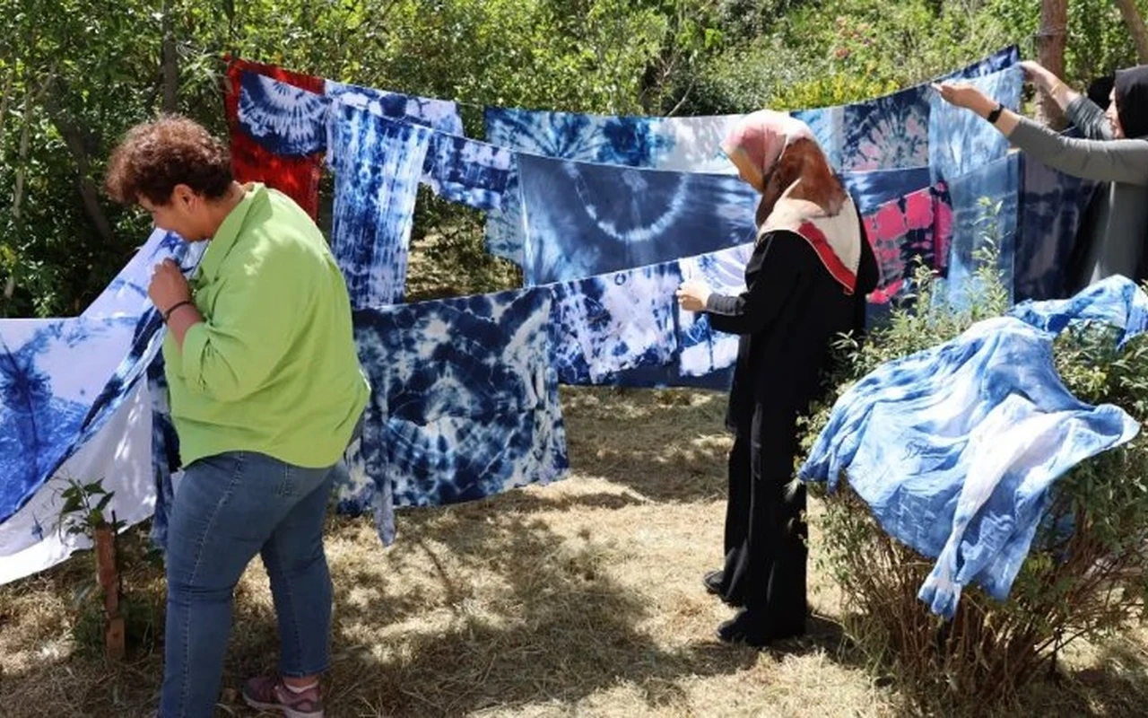 Doğal boyama teknikleri KO MEK kurslarında öğretildi