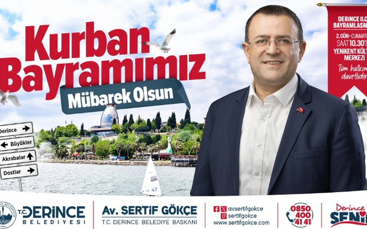 Derince Belediyesi bayramlaşma töreni için hazırlandı