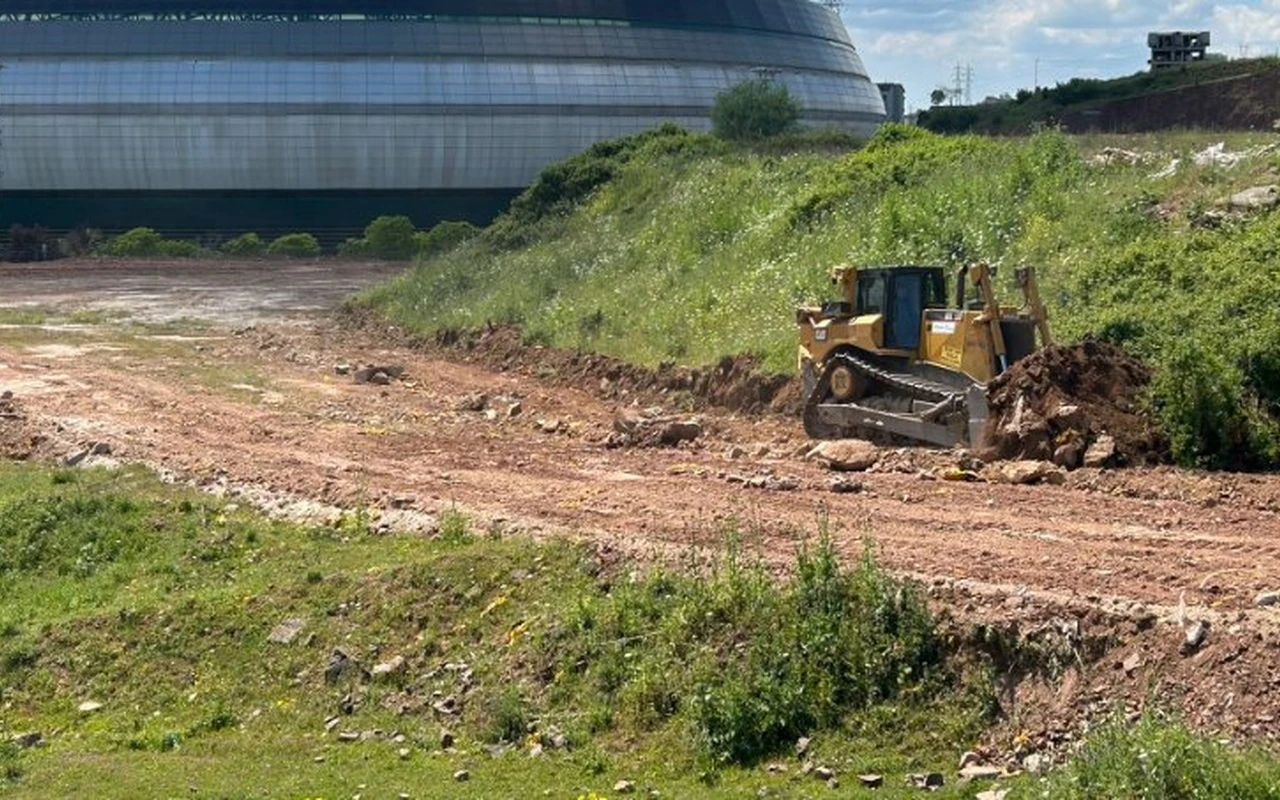 Kocaeli Stadına misafir taraftarlar için otopark yapılıyor