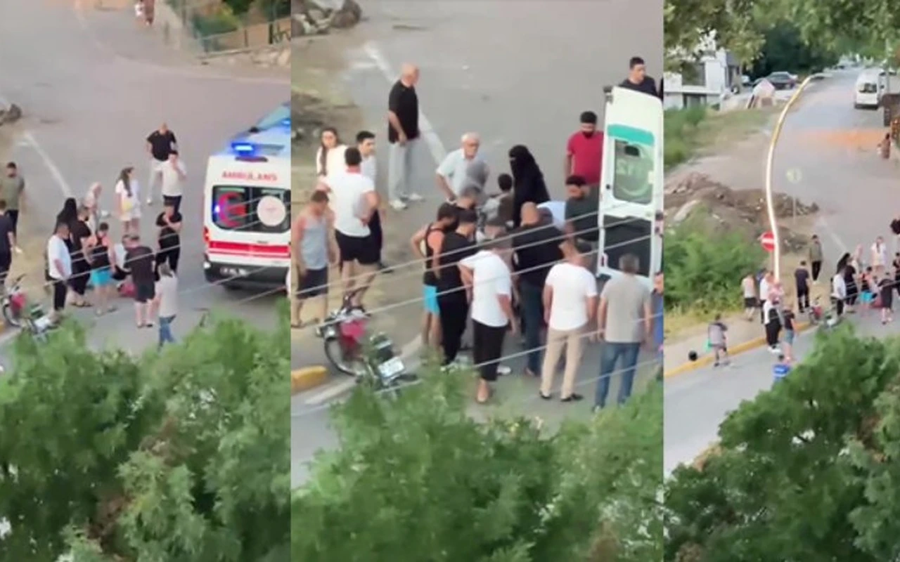 Başiskele'de motosiklet çocuğa çarptı