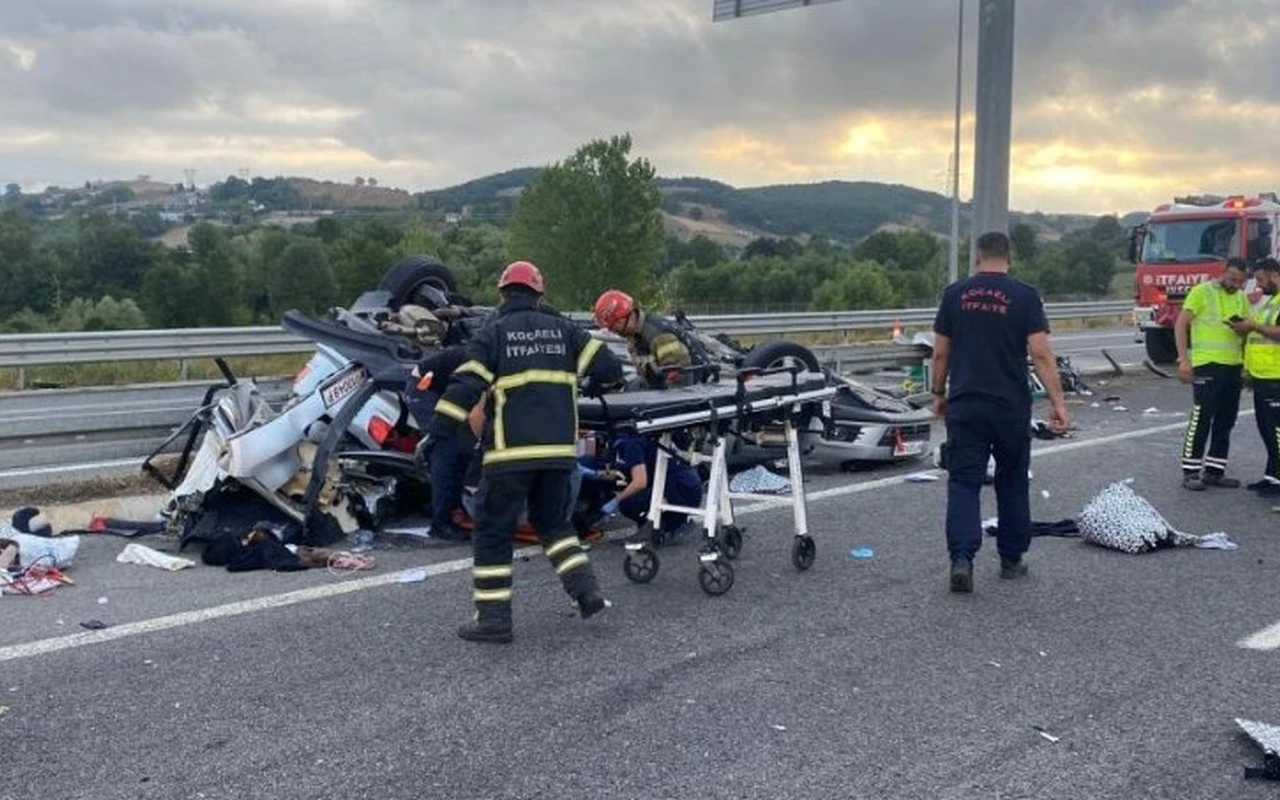Kocaeli'de trafik kazasında 1 ölü 4 yaralı