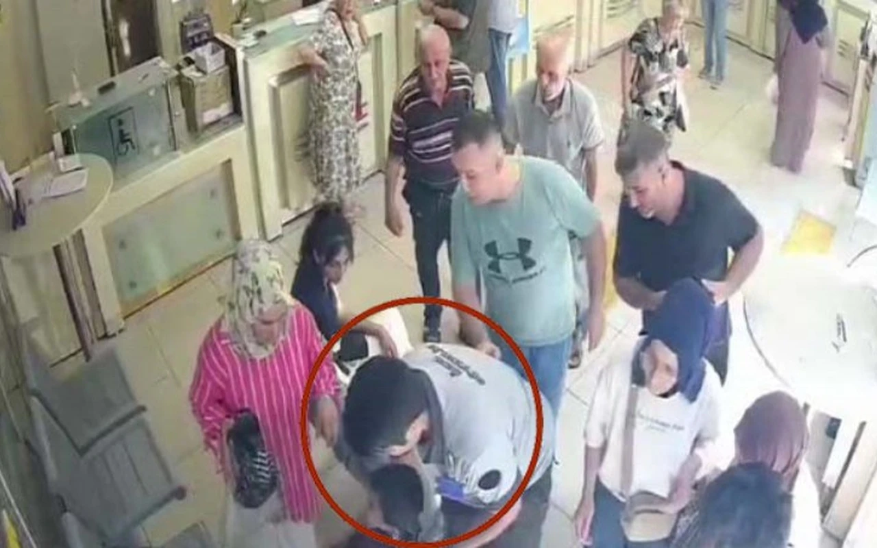 PTT şubesinde çocuğa Heimlich manevrası yapıldı