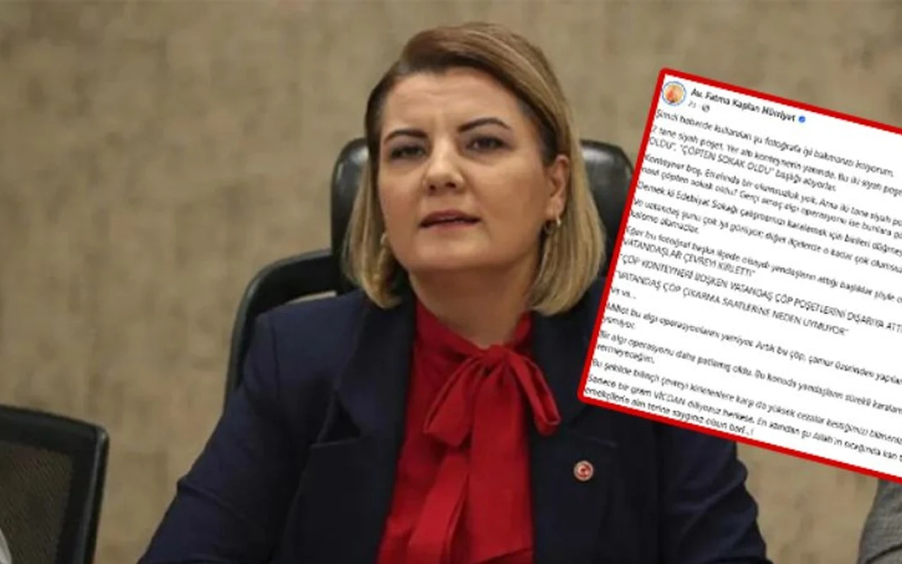 Fatma Başkan çöp manşetlerine tepki gösterdi