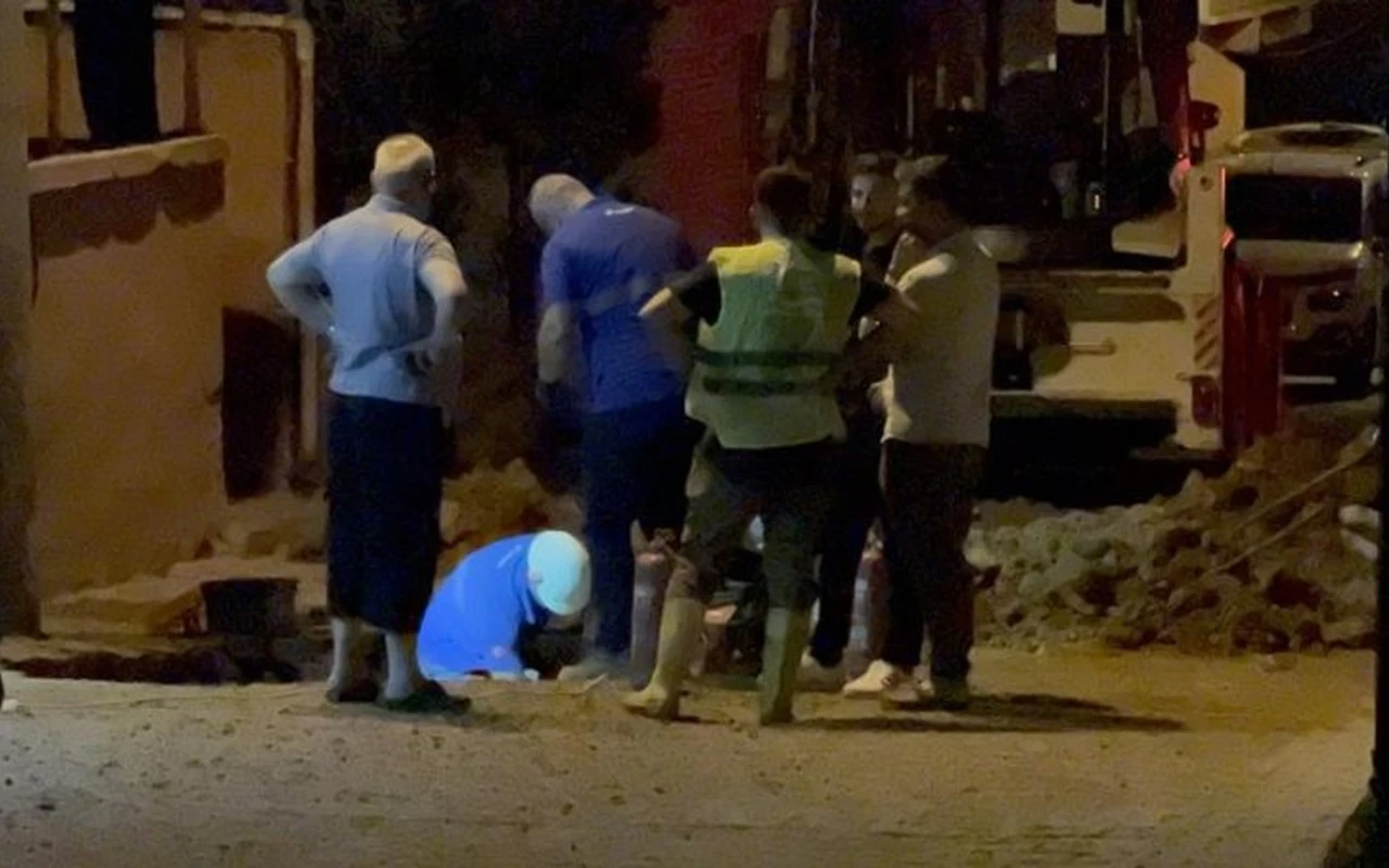 Darıca’da doğal gaz borusu patladı