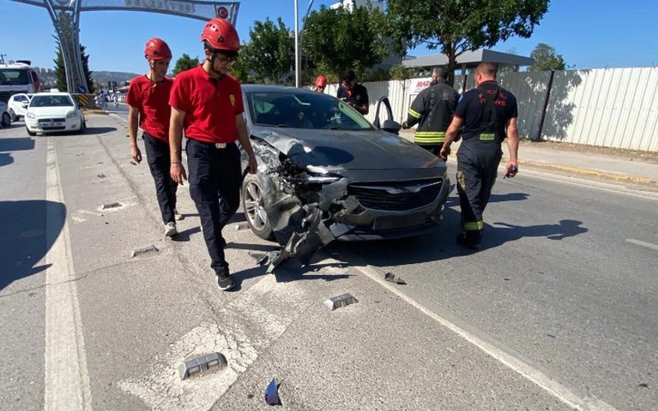 Başiskele’de otomobil kazasında 1 yaralı