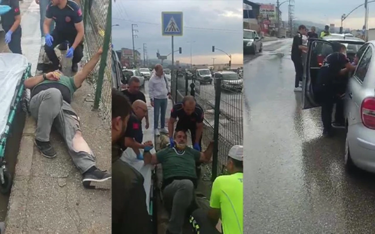 Derince’de trafik kazası 2 yaralı