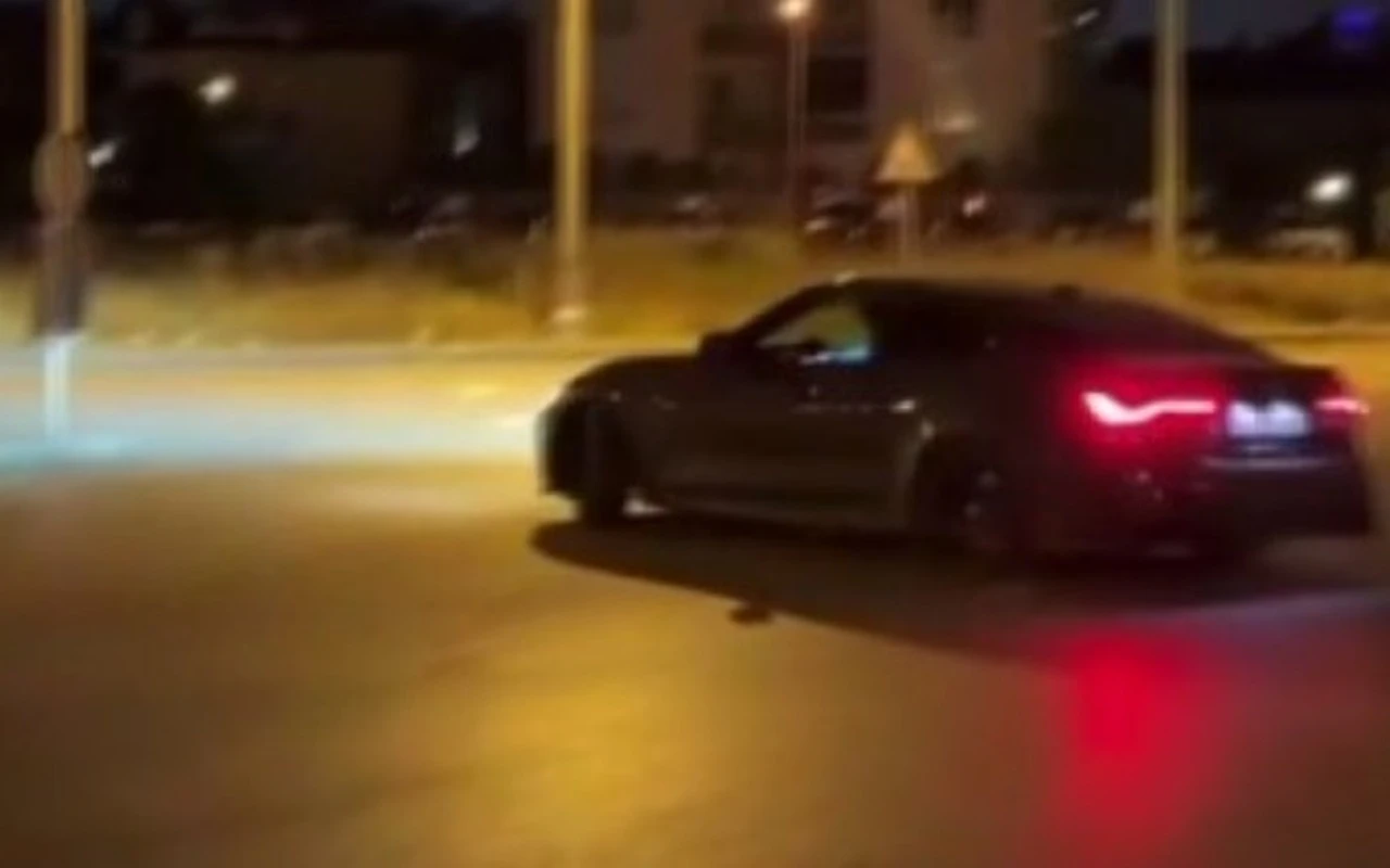 Ehliyetsiz sürücüye drift cezası kesildi