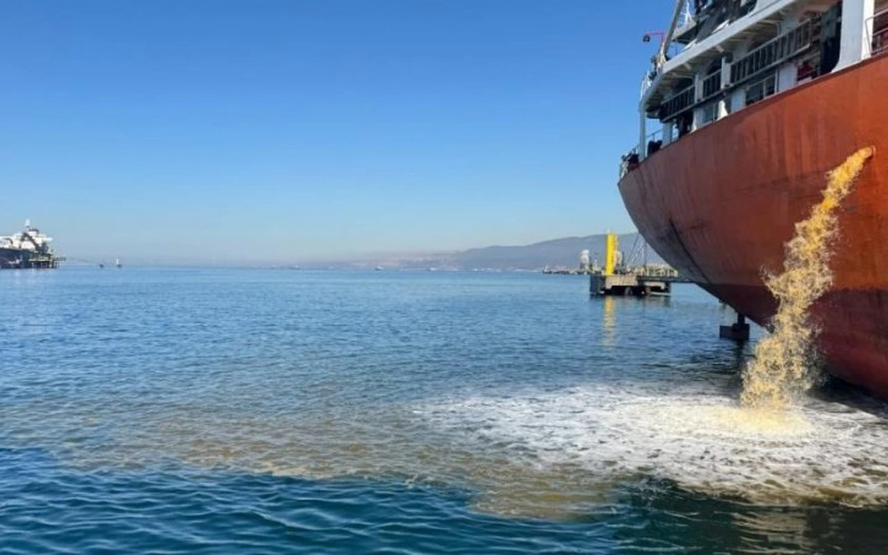 İzmit Körfezinde kirli balast deşarjı tespit edildi