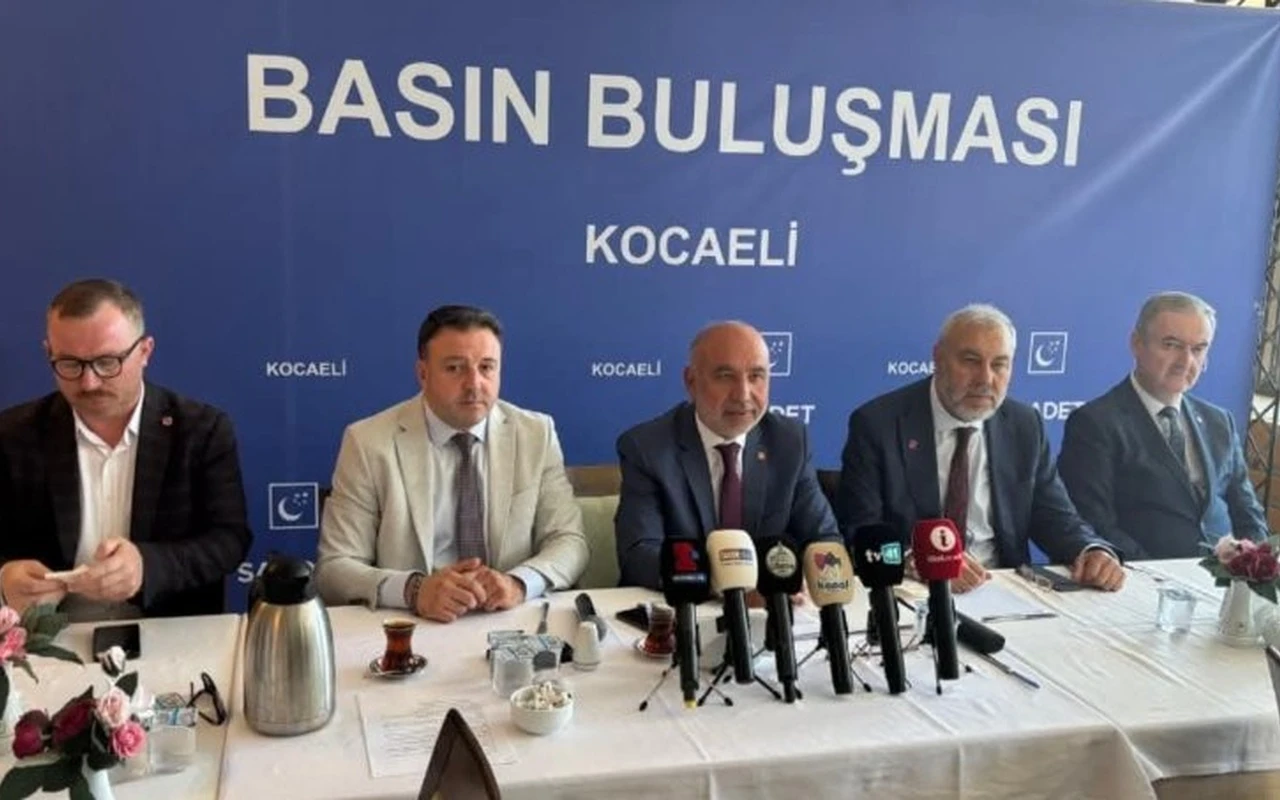 Saadet Partisi Kocaeli kent sorunlarına tepki gösterdi