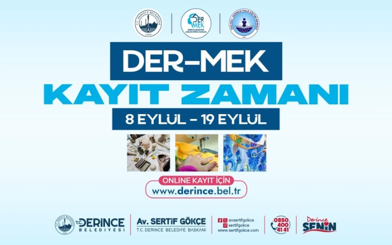Derince mesleki kurs kayıtları başladı