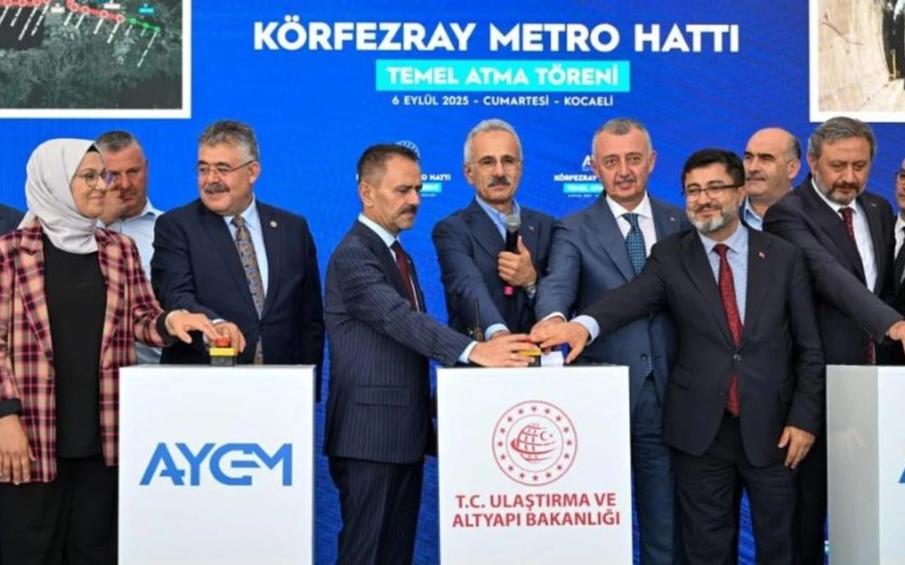 Körfezray metro projesinde ilk kazı başladı